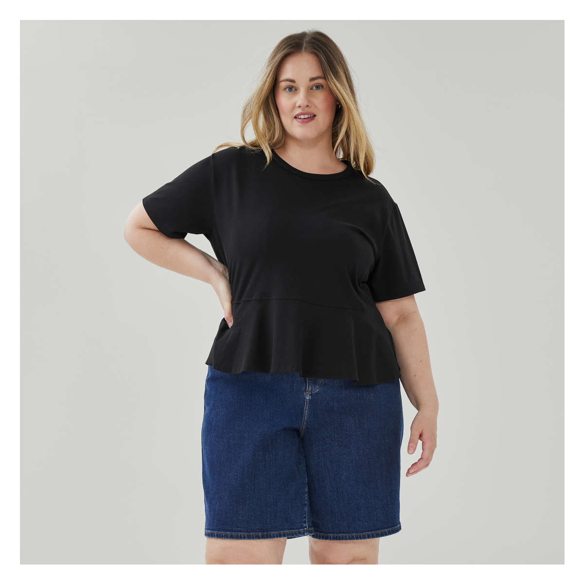 ✨美品✨PEPLUM SHIRT TEE TOP ZW COLLECTION EMBROIDERED PEPLUM SHIRT - White | ZARA Canada